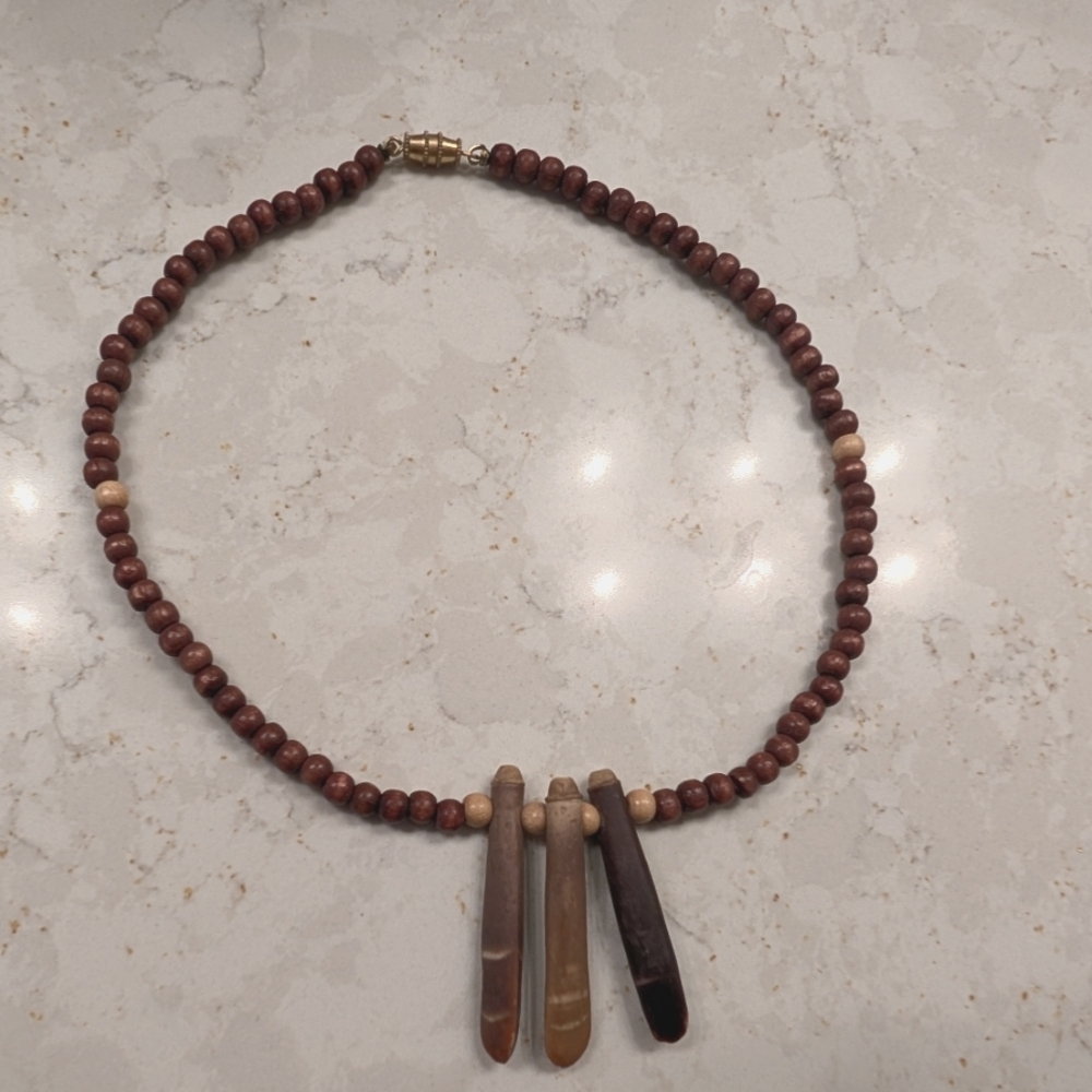 Vintage Necklace with Tribal Spikes